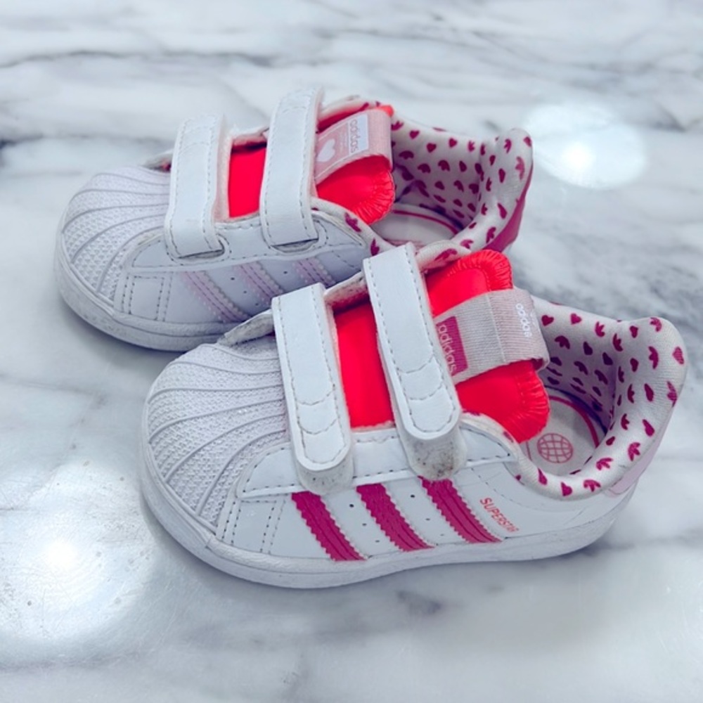 Size 4 Adidas baby girls shoes